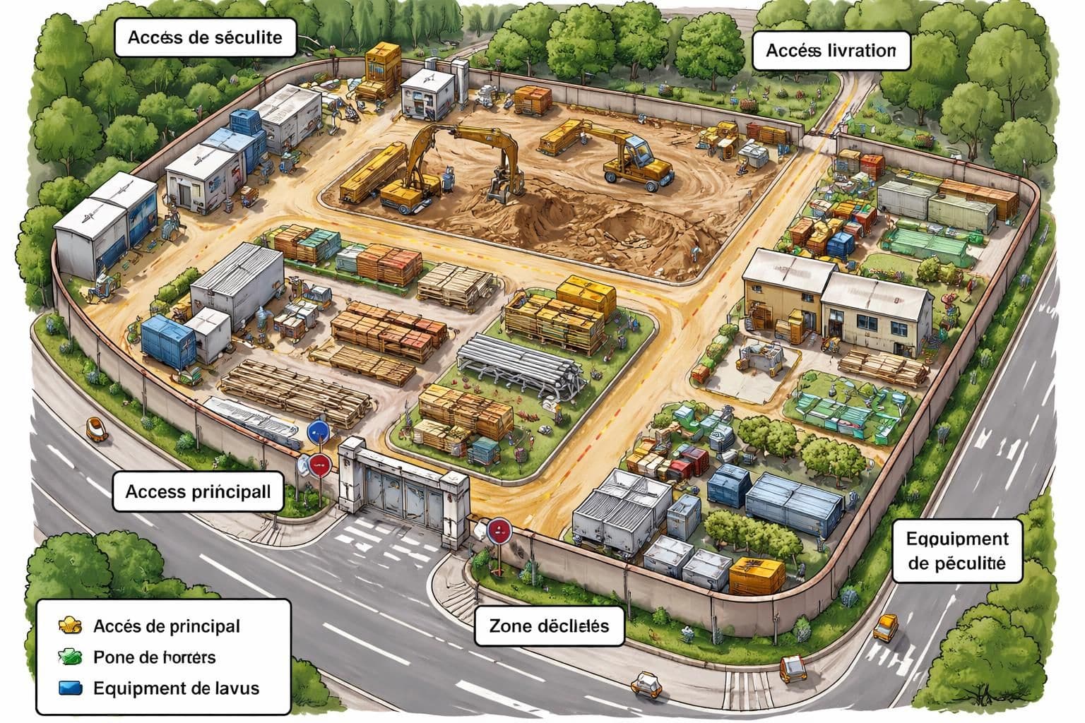 découvrez comment les travaux extérieurs et la gestion des accès chantier influencent directement vos coûts de construction et optimisez votre budget.