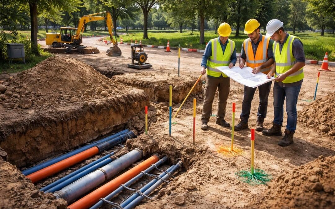 découvrez les points essentiels à vérifier lors de travaux extérieurs et l'installation de réseaux enterrés pour garantir sécurité et conformité.